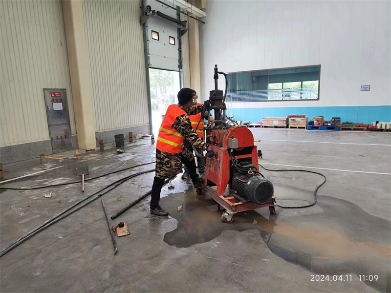 永州厂房地面下沉塌陷注浆加固施工